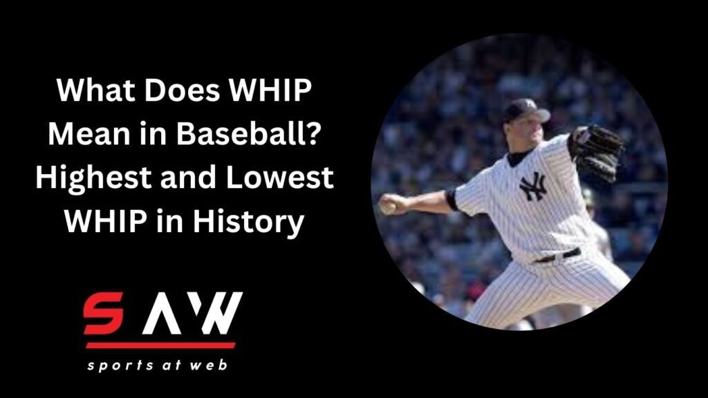 what does whip mean in baseball